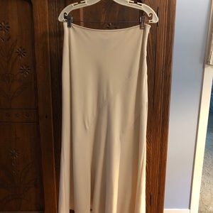 Off white knit skirt